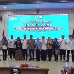 Kegiatan bimbingan teknis aplikasi SARAN (Sistem Aplikasi Pengaduan Penyiaran) yang digelar di Aula Merah Putih Kantor Gubernur Bengkulu, Jumat (8/5).